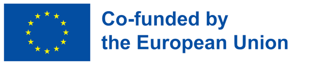 EU flag with funding phrase Co-funded european Union